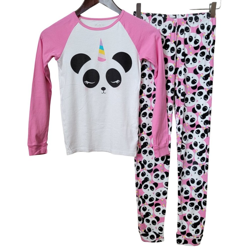 The Children's Place Unicorn Panda Knit Pajama Set